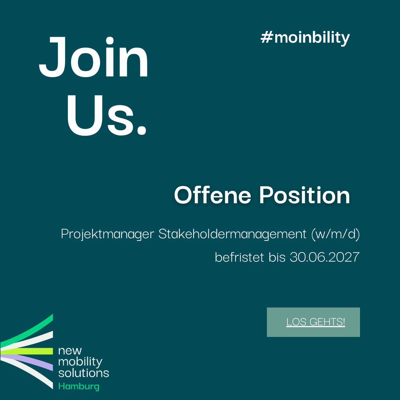 Join us. Offene Position